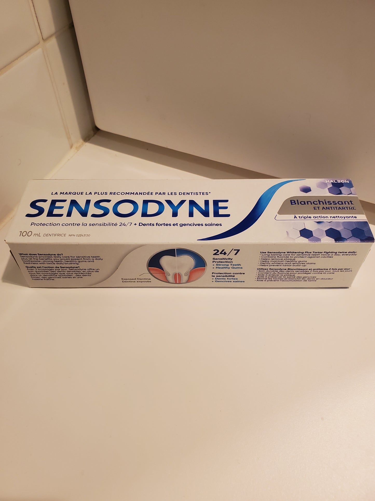 Tube pâte dents Sensodine 100ml