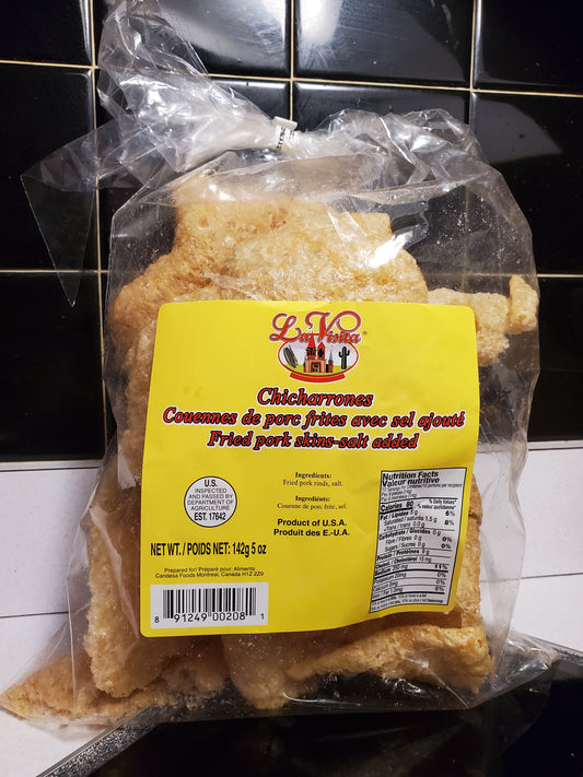 Sac couennes de porc frite 142g