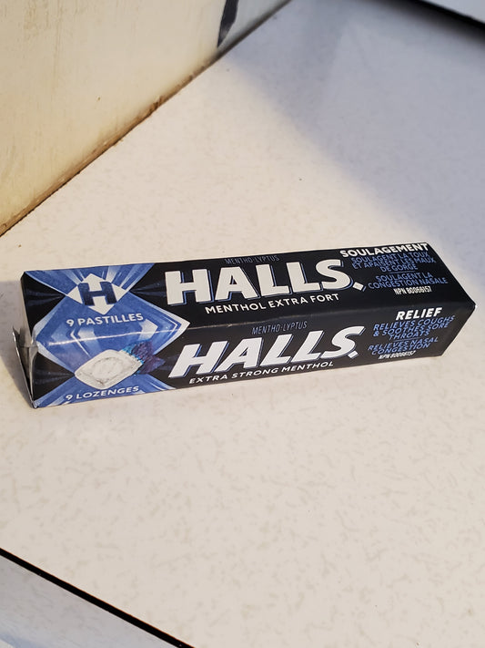 Paquet pastilles Halls extra forte